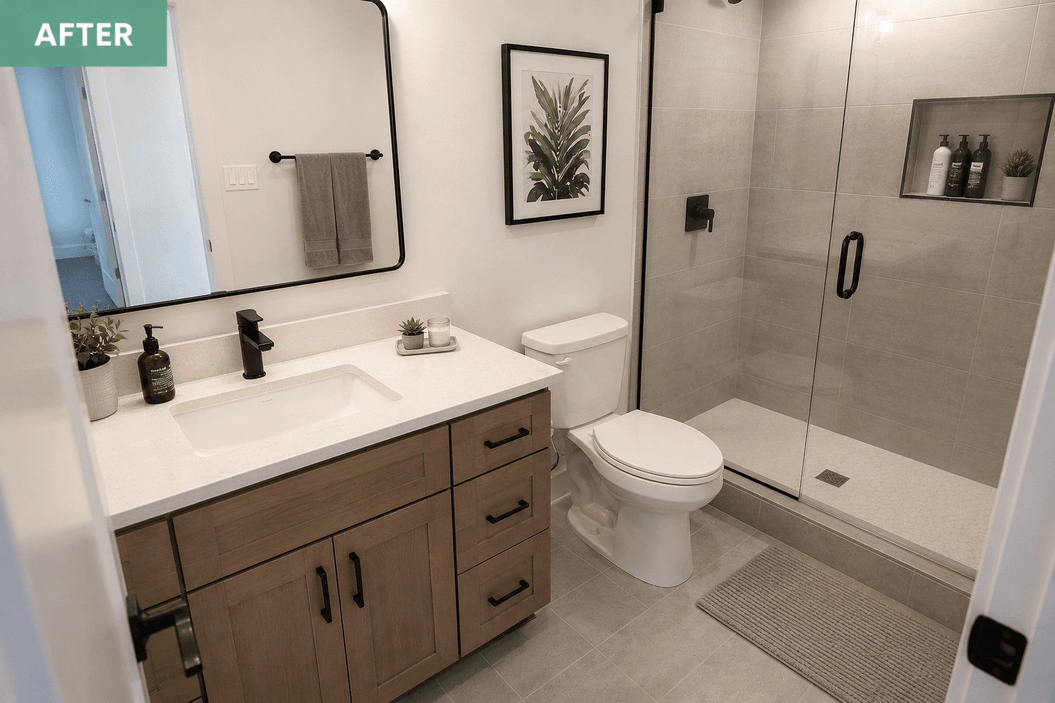 After Bathroom cleaning