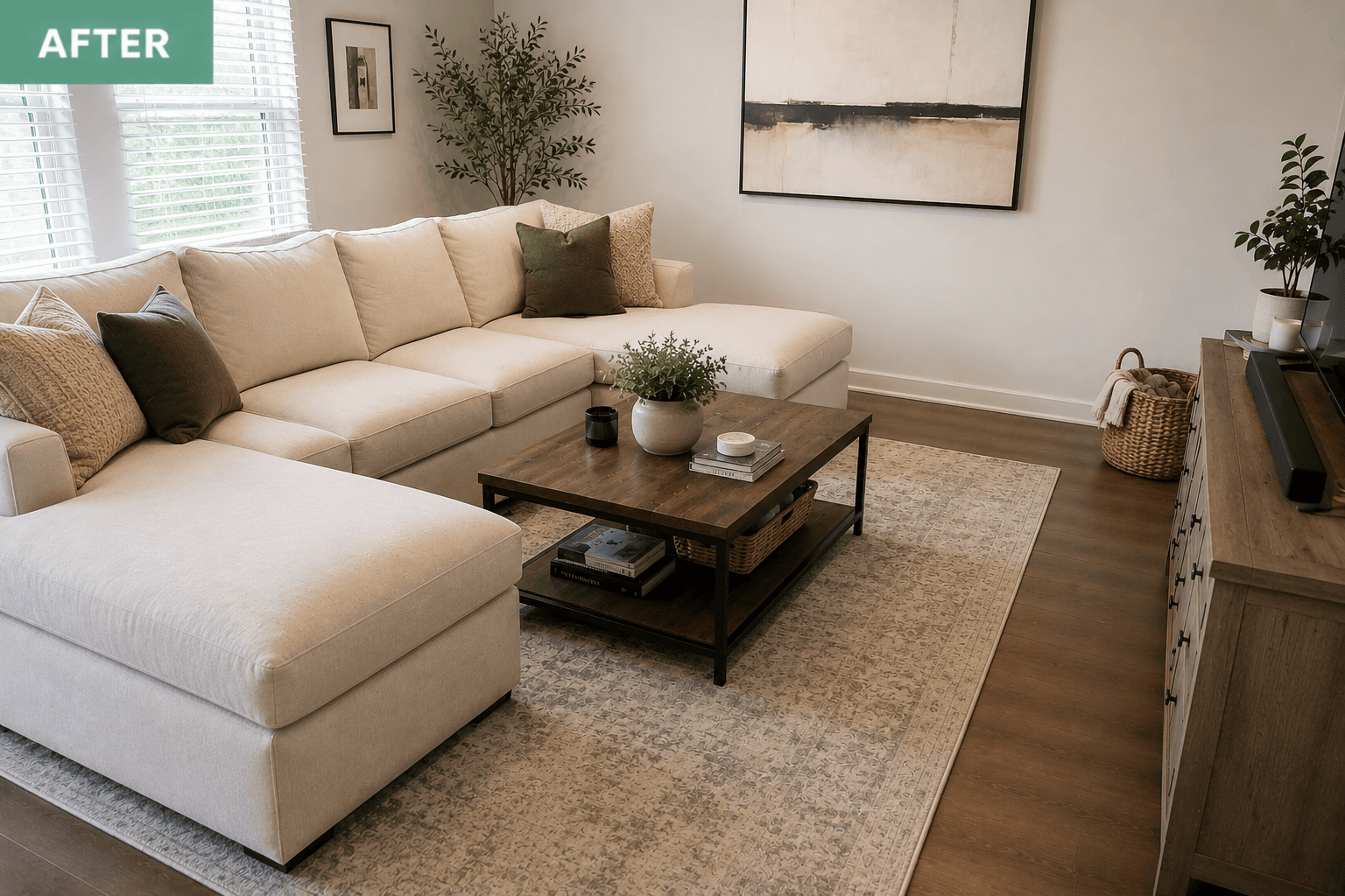 After Living Room cleaning