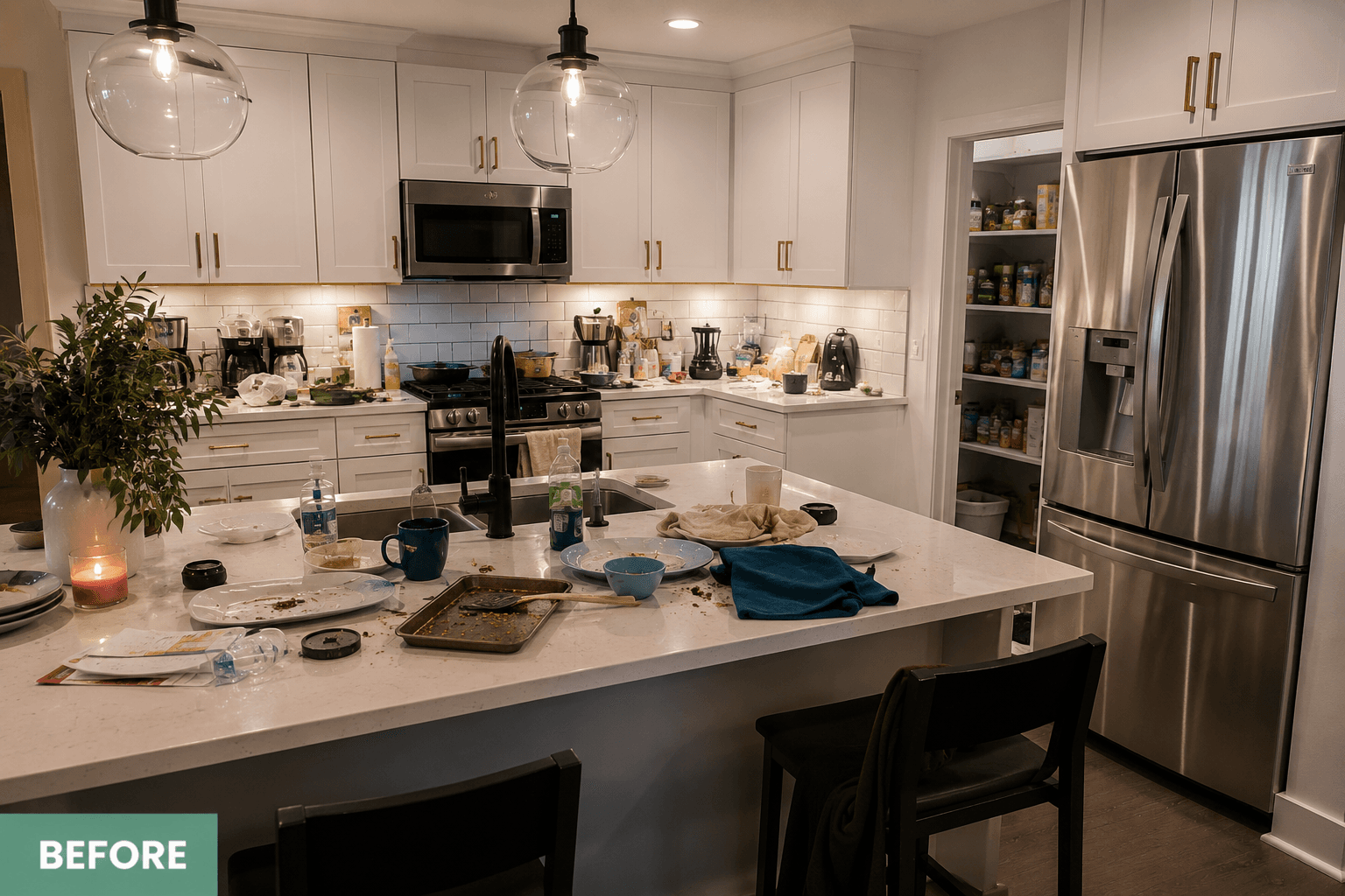 Before Kitchen cleaning